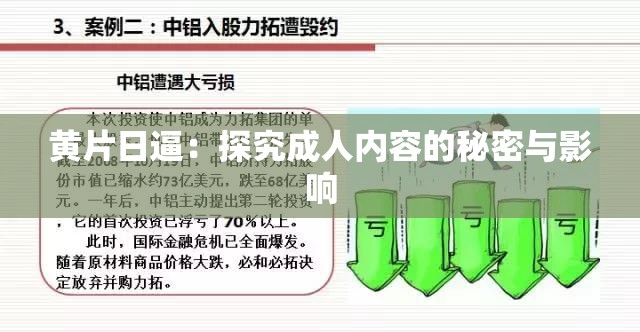 黄片日逼：探究成人内容的秘密与影响