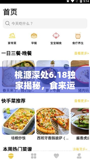 桃源深处6.18独家揭秘，食来运转特色菜谱全览与制作秘籍