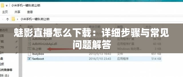 魅影直播怎么下载：详细步骤与常见问题解答
