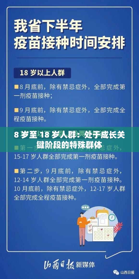 8 岁至 18 岁人群：处于成长关键阶段的特殊群体