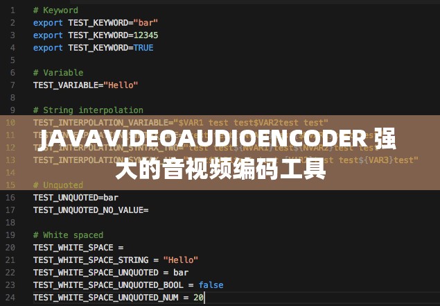 JAVAVIDEOAUDIOENCODER 强大的音视频编码工具