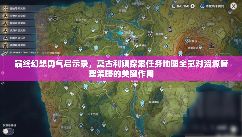 最终幻想勇气启示录，莫古利镇探索任务地图全览对资源管理策略的关键作用