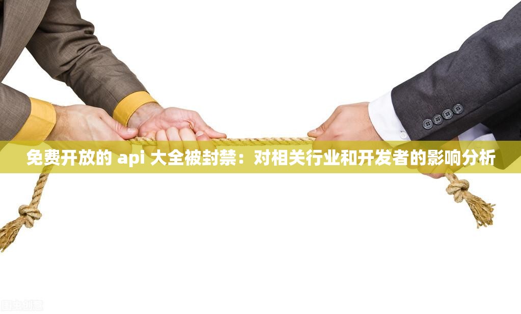 免费开放的 api 大全被封禁：对相关行业和开发者的影响分析