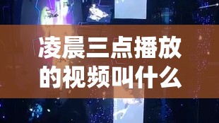 凌晨三点播放的视频叫什么配图停运数天平台引发广泛关注和讨论