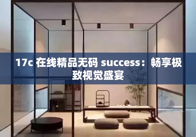 17c 在线精品无码 success：畅享极致视觉盛宴