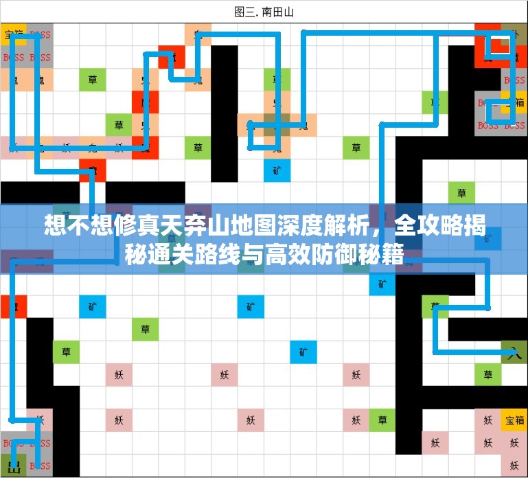 想不想修真天弃山地图深度解析，全攻略揭秘通关路线与高效防御秘籍