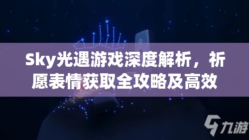 Sky光遇游戏深度解析，祈愿表情获取全攻略及高效表情收集与管理艺术