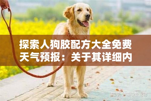 探索人狗胶配方大全免费天气预报：关于其详细内容的全面解析