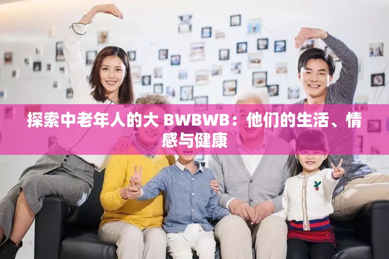 探索中老年人的大 BWBWB：他们的生活、情感与健康