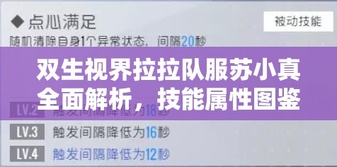 双生视界拉拉队服苏小真全面解析，技能属性图鉴、资源管理重要性及高效实战策略