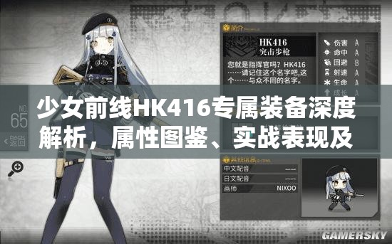 少女前线HK416专属装备深度解析，属性图鉴、实战表现及资源管理优化策略