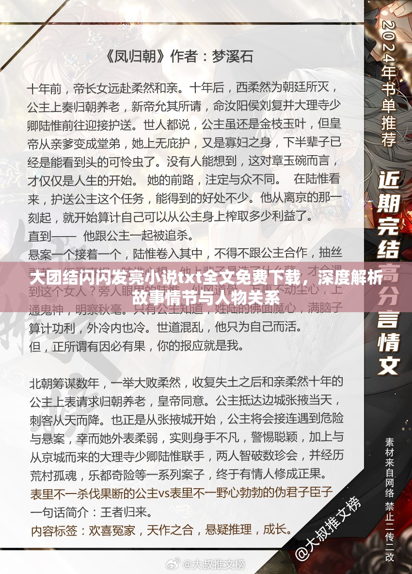 大团结闪闪发亮小说txt全文免费下载，深度解析故事情节与人物关系