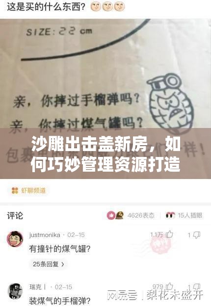 沙雕出击盖新房，如何巧妙管理资源打造梦想家园？