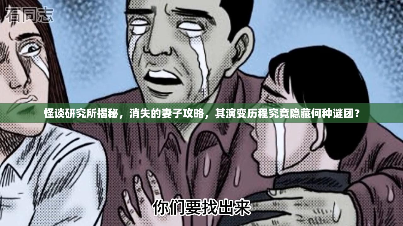 怪谈研究所揭秘，消失的妻子攻略，其演变历程究竟隐藏何种谜团？