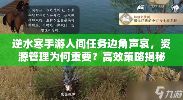 逆水寒手游人间任务边角声哀，资源管理为何重要？高效策略揭秘！